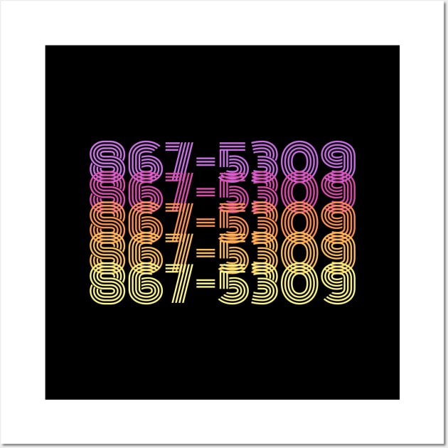 80s - 867-5309 - 80s Music Wall Art by Design By Leo